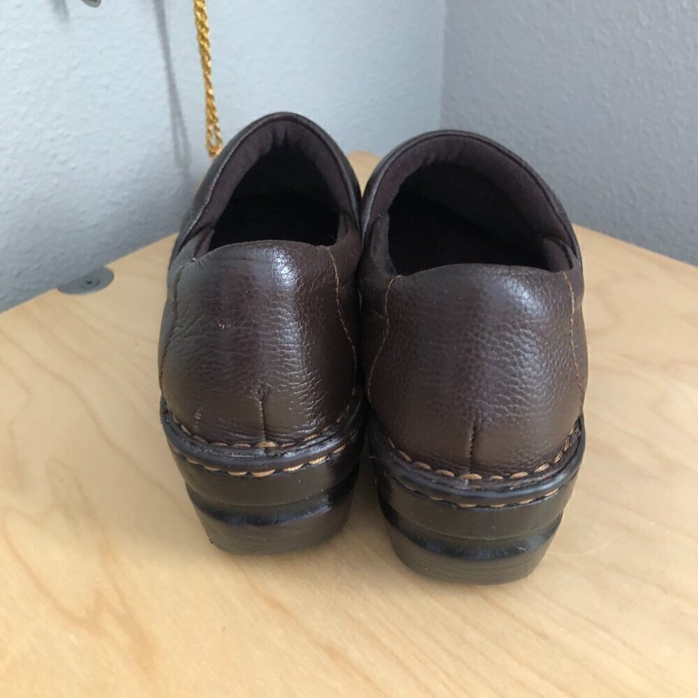 B.O.C. Concepts Leather Clogs Women's size 8.5 Brown & Black Comfort Shoe NEW - Picture 5 of 6